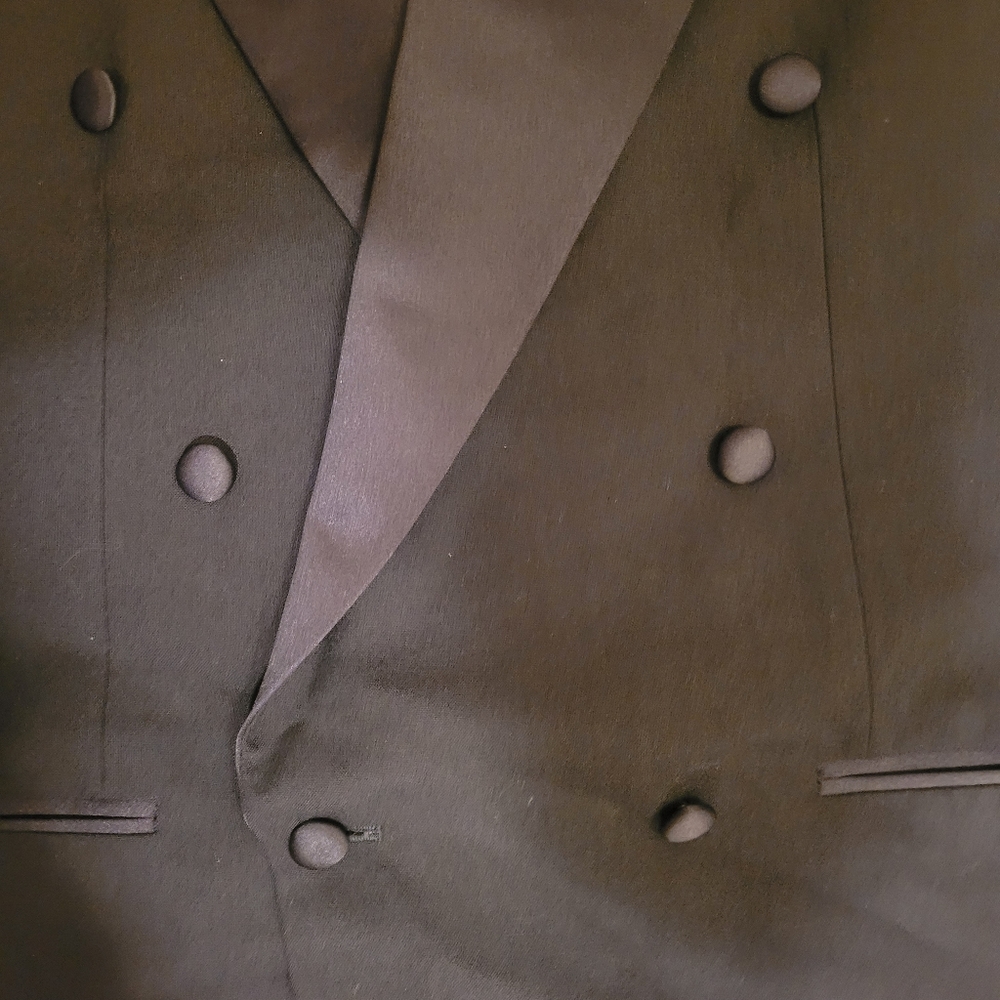 VINTAGE PIERRE BALMAIN PARIS DOUBLE BREASTED TUXEDO JACKET BLAZER - Picture 4 of 11